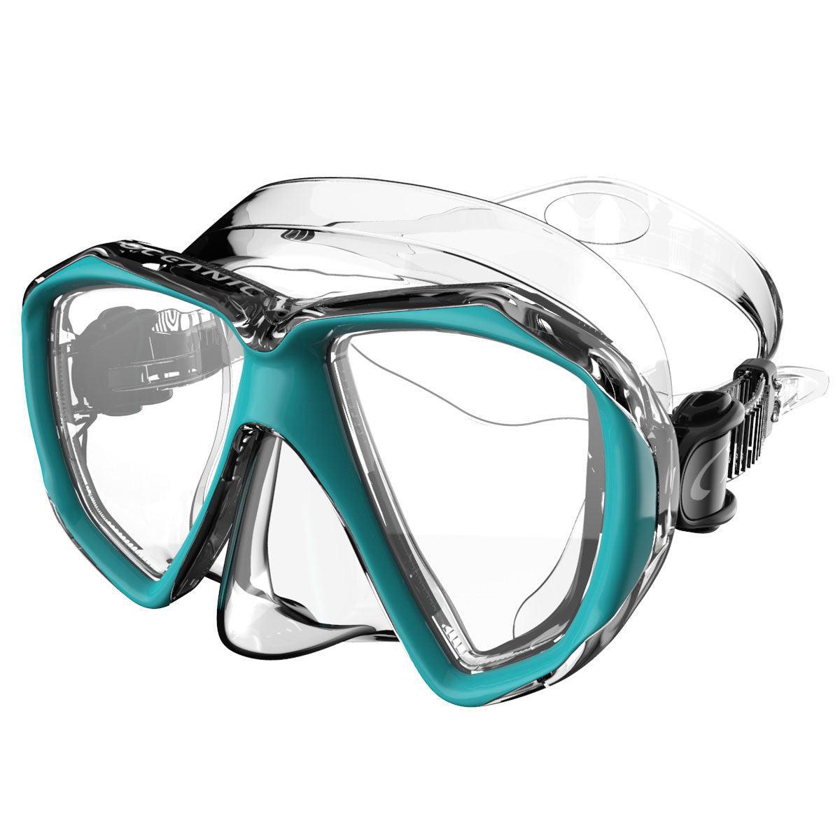 Oceanic Duo Dual Lens Dive Mask-CL/AQUA