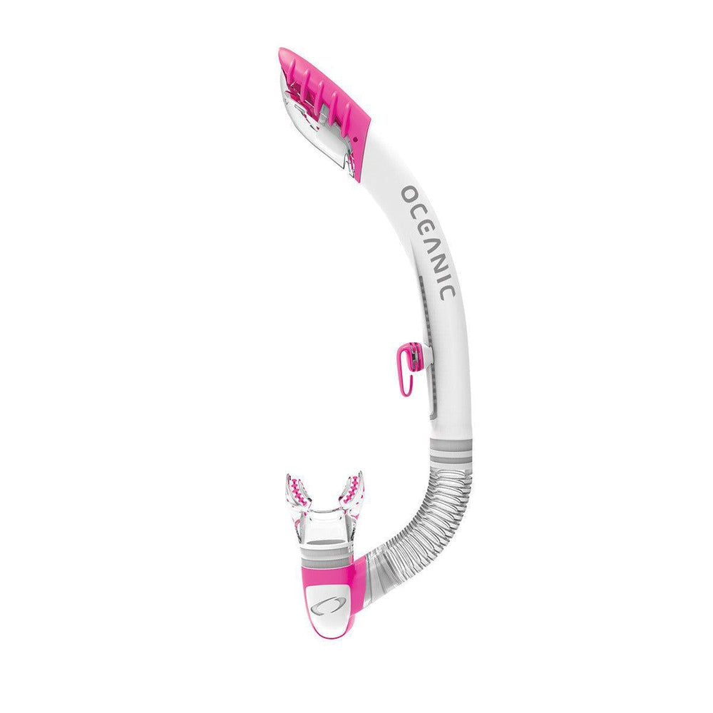 Oceanic Ultra Dry 2 Dive Snorkel-WHITE/PINK