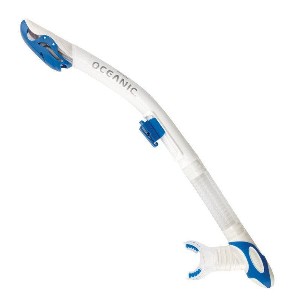 Oceanic Ultra Dry Dive Snorkel-WHITE/BLUE