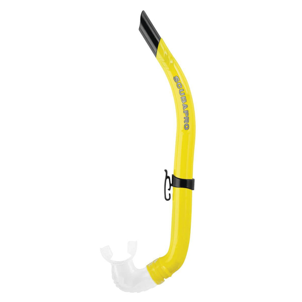 Scubapro Curve Open Top Adult Scuba Diving Snorkel-Yellow