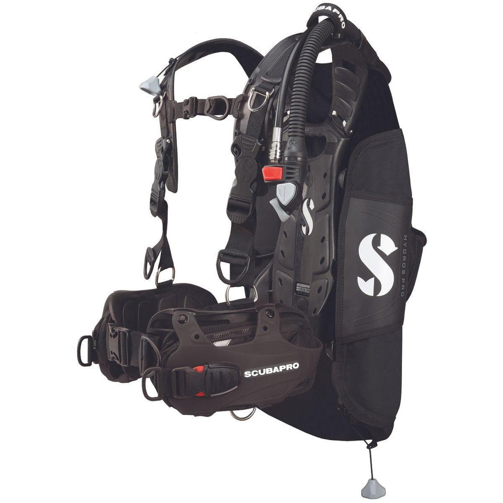 ScubaPro Hydros Pro BCD with BPI - Womens with Color Kit Installed-Black