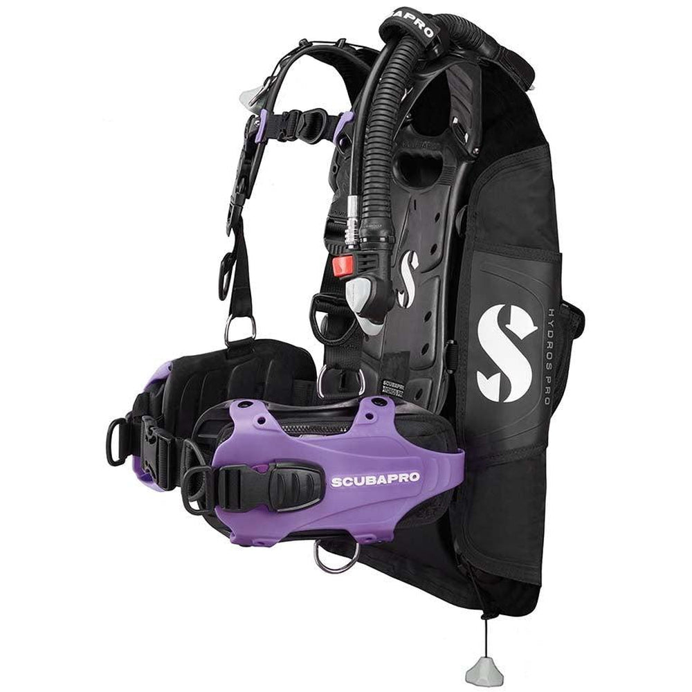 ScubaPro Hydros Pro BCD with BPI - Womens with Color Kit Installed-Purple