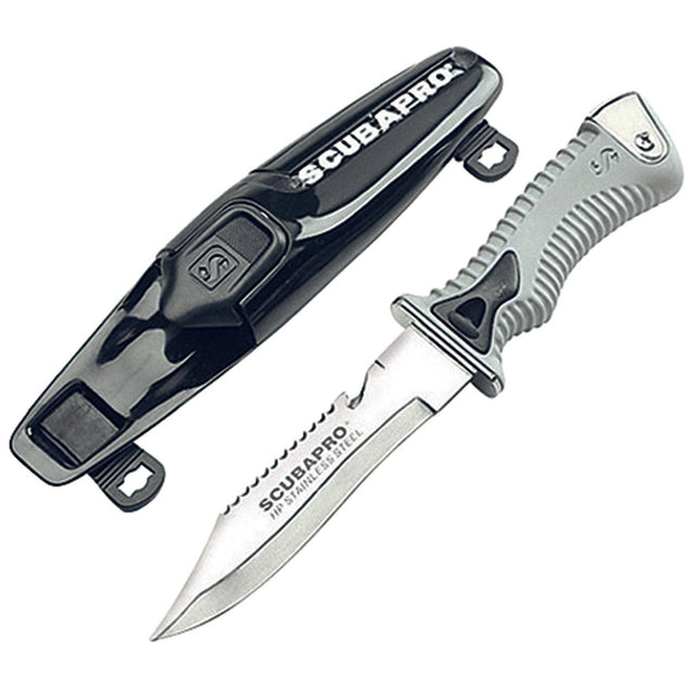 Scubapro K6 Stainless Steel Clip Point Full-Sized Dive Knife-