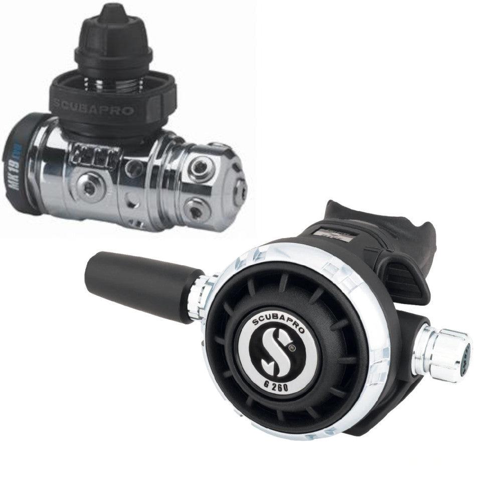 Scubapro MK 19 EVO BT / G260 Carbon Black Tech Dive Regulator System-