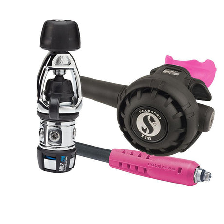 ScubaPro MK2 EVO/R195 Dive Regulator INT with Mouthpiece & Hose Protector-Pink