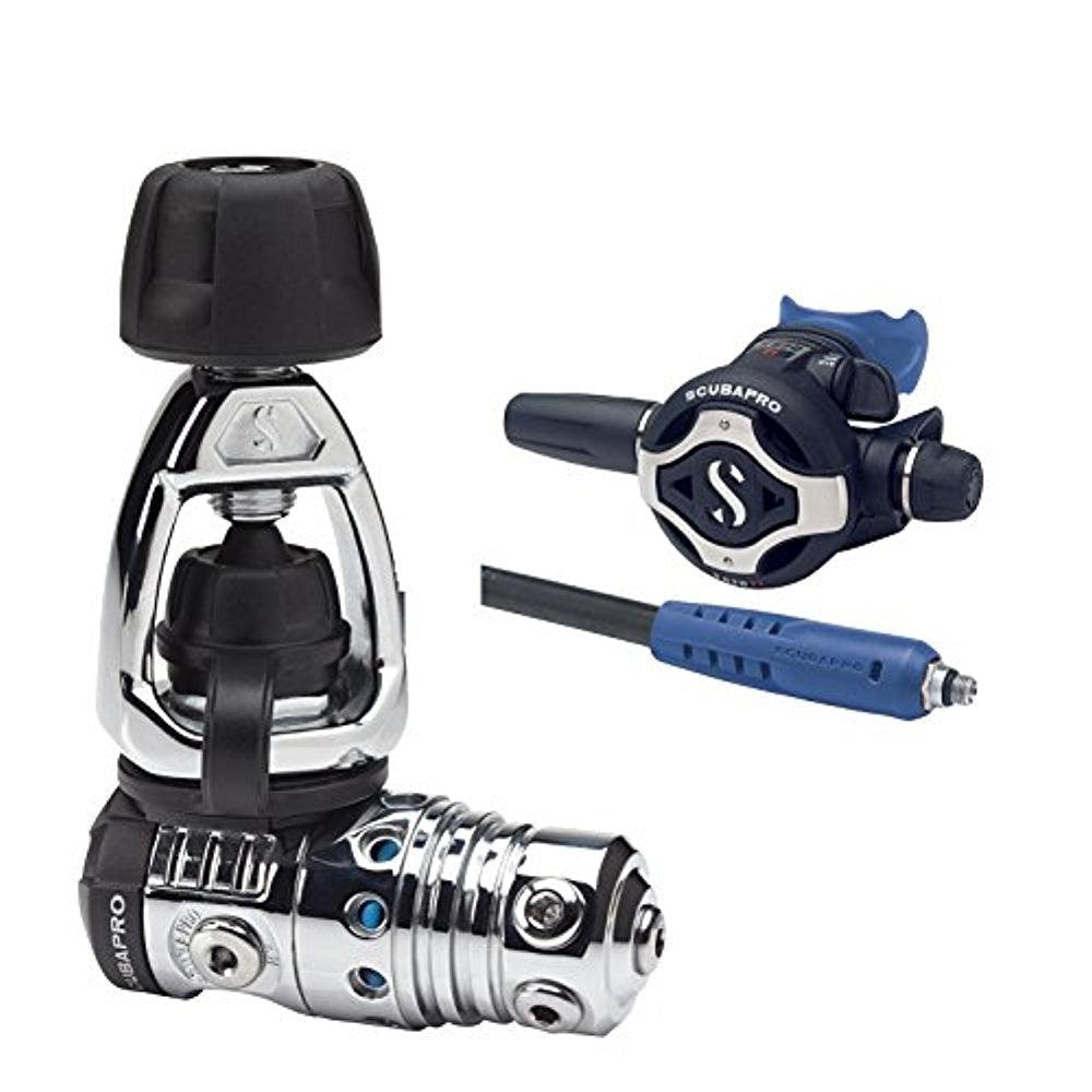 Scubapro MK25 EVO S620Ti Dive Regulator with Mouthpiece Hose Protector-Blue