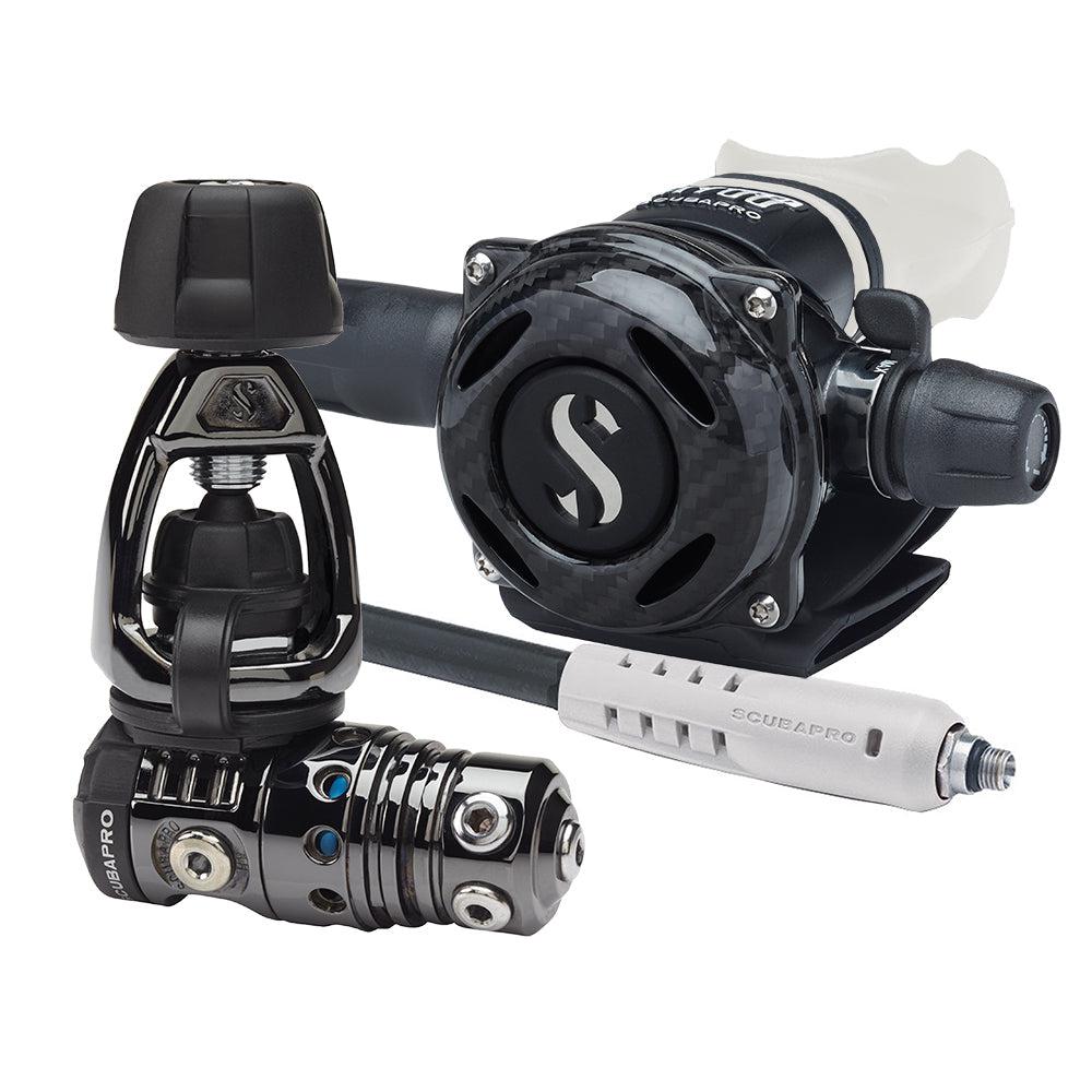 ScubaPro MK25 EVO/A700 CARBON BT Dive Regulator INT with Mouthpiece & Hose Protector-White