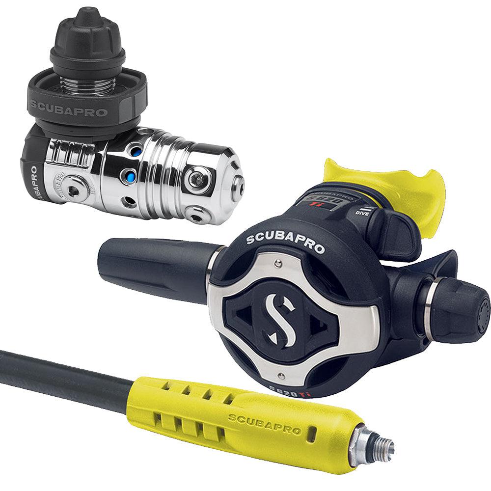 ScubaPro MK25 EVO/S600 Dive Regulator with Mouthpiece & Hose Protector-Yellow