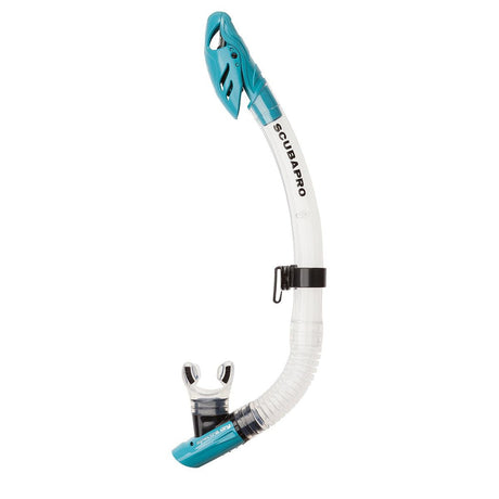 Scubapro Spectra Dry Scuba Diving Snorkel-Clear/Turquoise