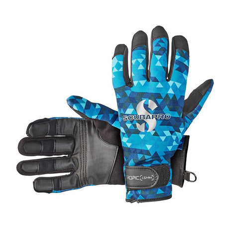 Scubapro Tropic 1.5 MM Dive Glove-Aegean(Blue)