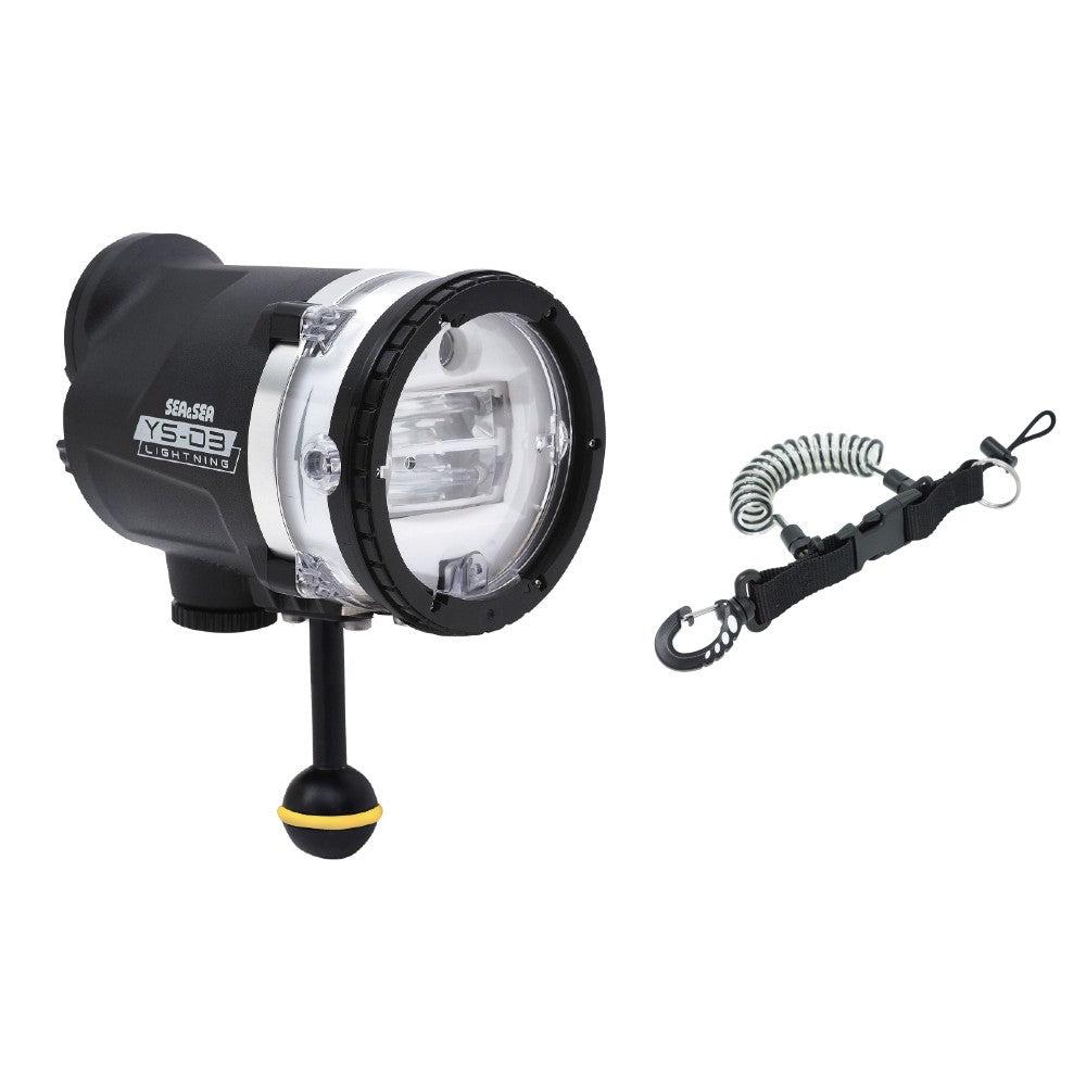 SEA & SEA YS-D3 Lightning with Free DiveCatalog's Coil Lanyard-