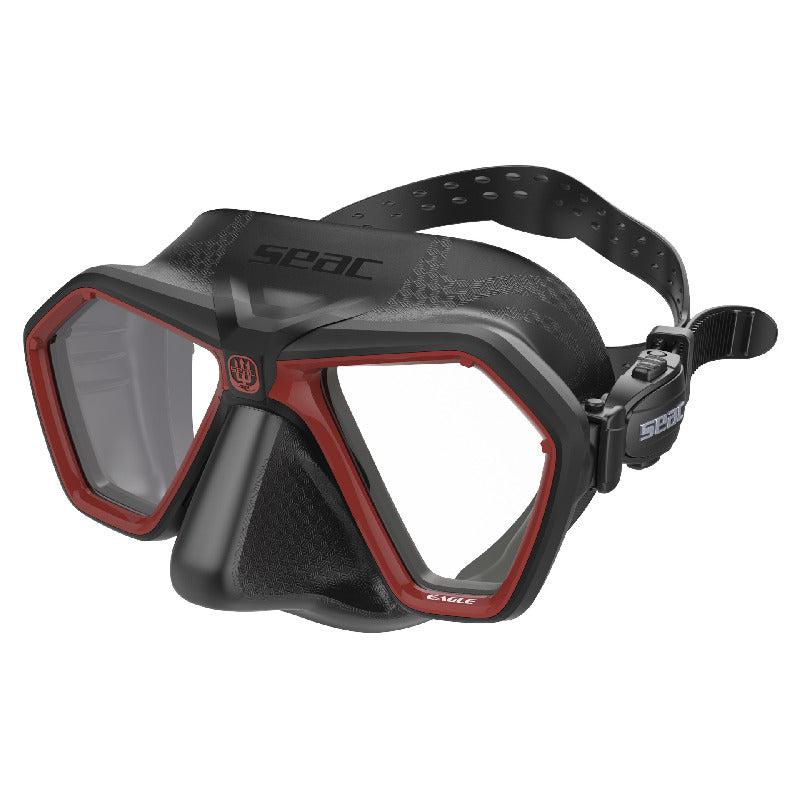 Seac Eagle S Compact Low Volume for Free Diving and Spearfishing-Red