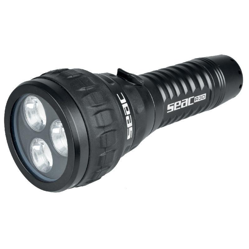 Seac R30 Scuba Dive Rechargeable Flashlight-6.6 in