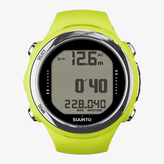 SUUNTO D4I NOVO - USB cable and extension strap sold separately-Lime