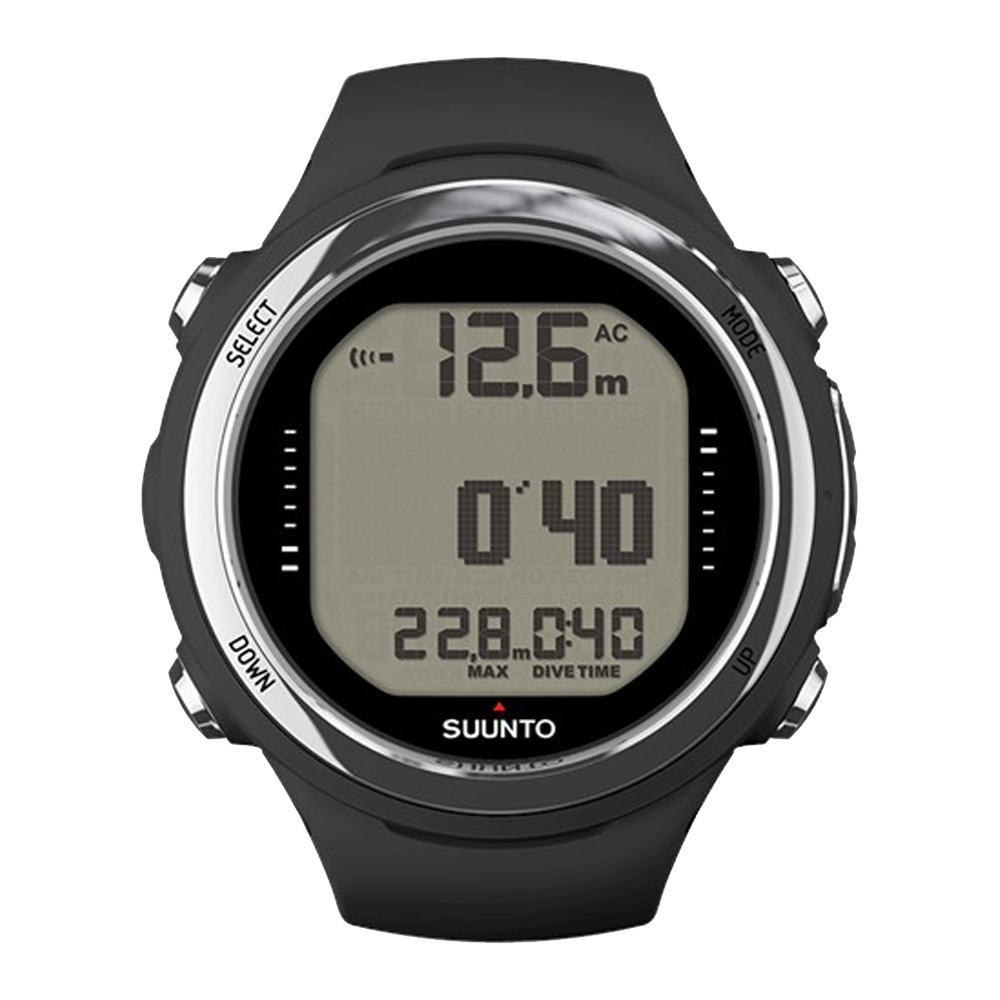 SUUNTO D4I NOVO - USB cable and extension strap sold separately-Black