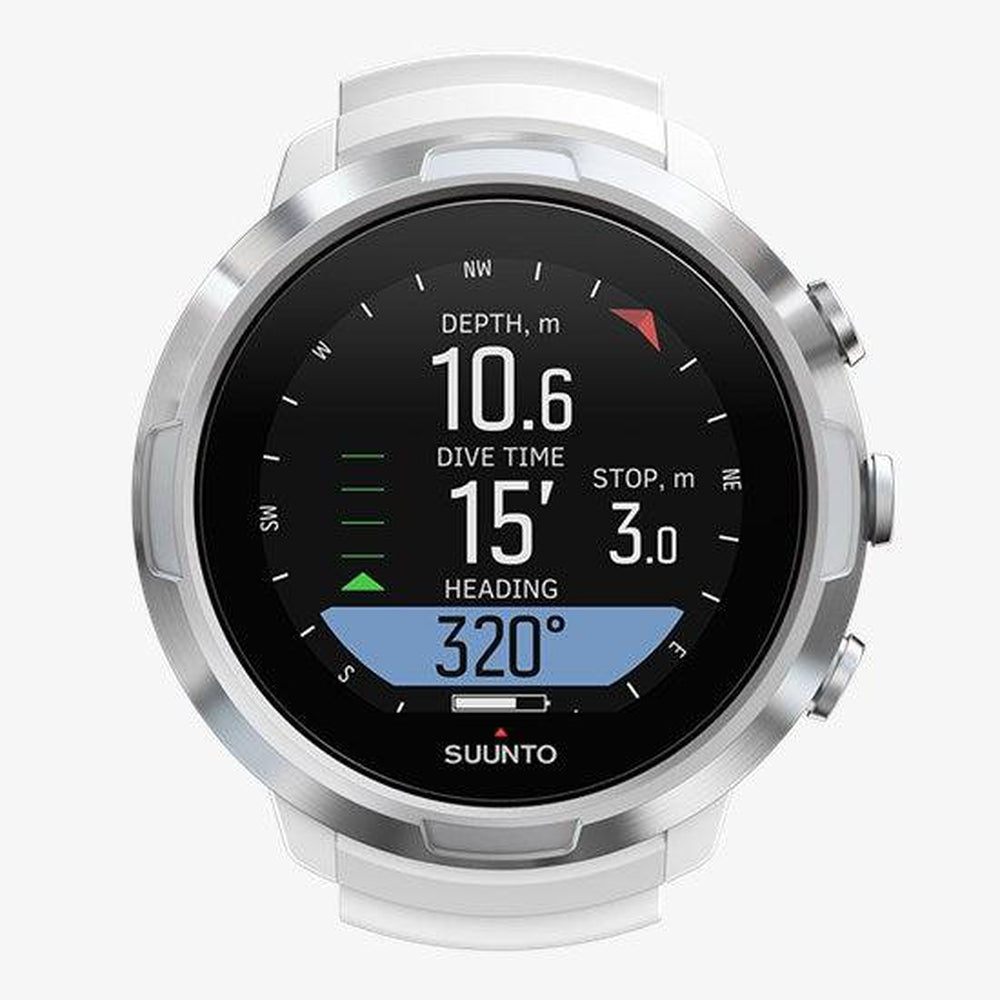 Suunto D5 Wrist Dive Computer with USB Cable & POD Package-WHITE