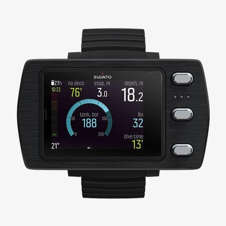 Suunto Eon Steel Dive Computer with Boot and USB Cable-STEEL BLACK