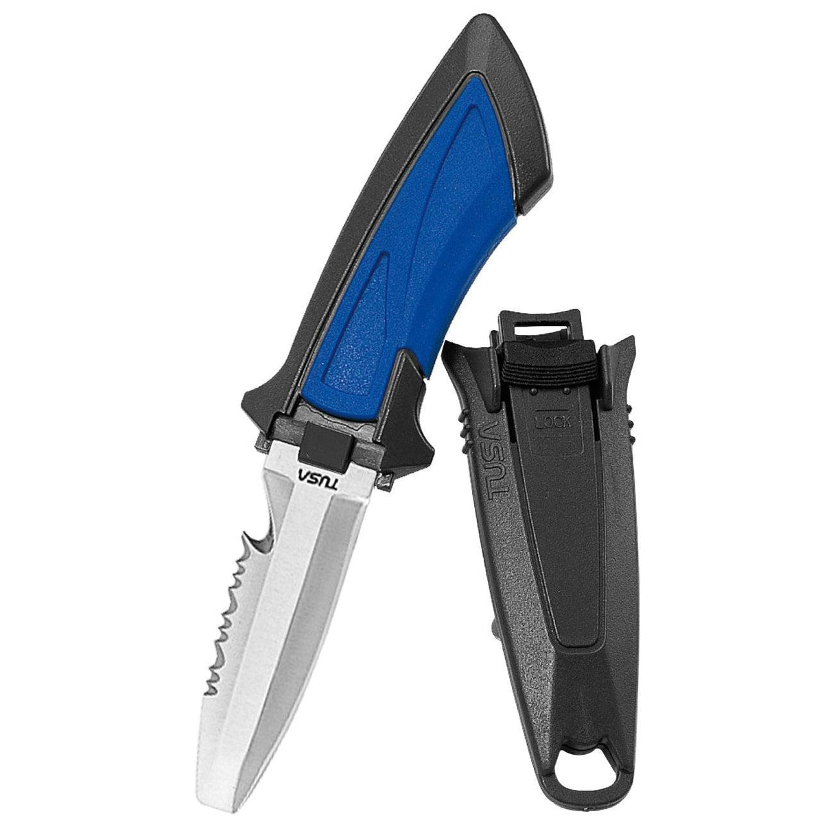 Tusa FK-10 Lightweight Mini-Knife Drop Point Blade-Cobalt Blue