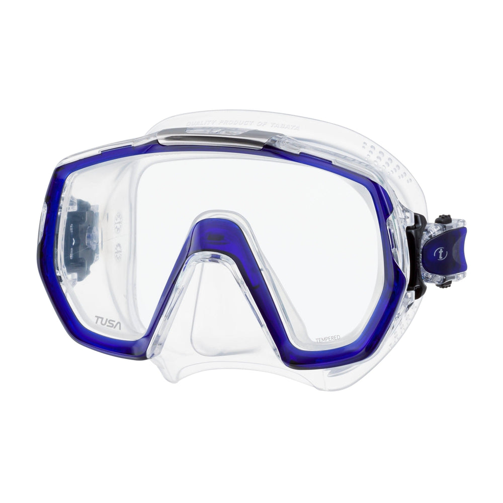 Tusa Freedom Elite Single Lens Scuba Diving Mask-Cobalt Blue