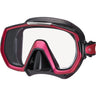 Tusa Freedom Elite Single Lens Scuba Diving Mask-Rose Pink/Black Silicone