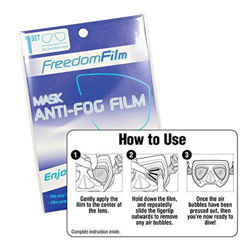 Tusa Freedom Film Anti-Fog Sheets for 2-Window Masks-