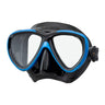Tusa Freedom One Dual Lens Scuba Diving Mask-Black/Fish Tail Blue