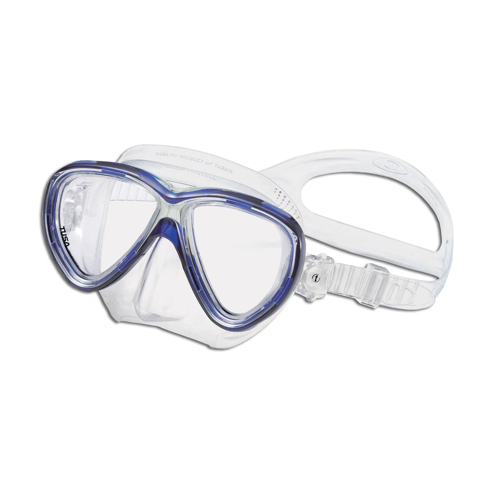 Tusa Freedom One Dual Lens Scuba Diving Mask-Cobalt Blue