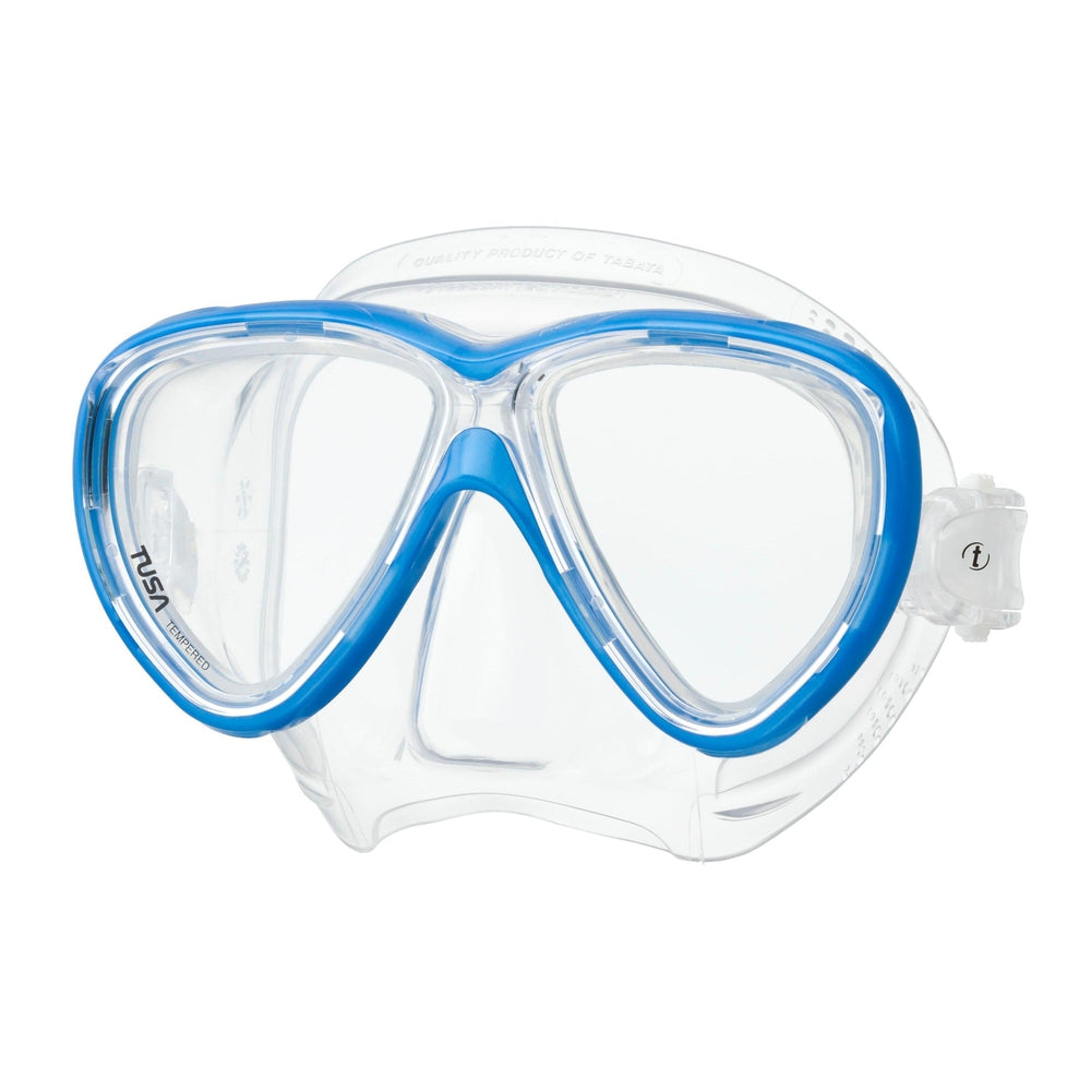 Tusa Freedom One Dual Lens Scuba Diving Mask-Fish Tail Blue