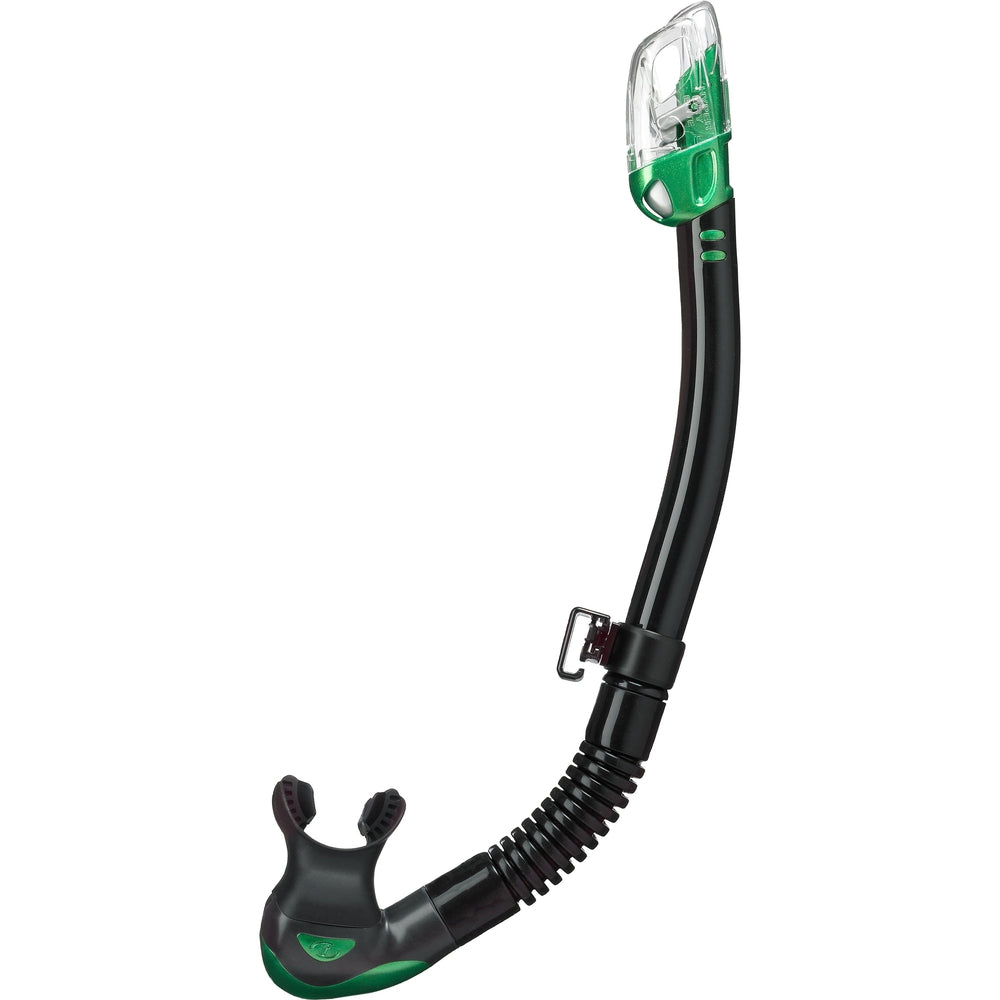 Tusa Hyperdry Elite II Snorkel-Energy Green Black Silicone