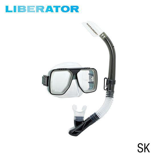 Tusa Liberator Dive Mask and Snorkel Combo (UM5000/USP-190)-Smoke