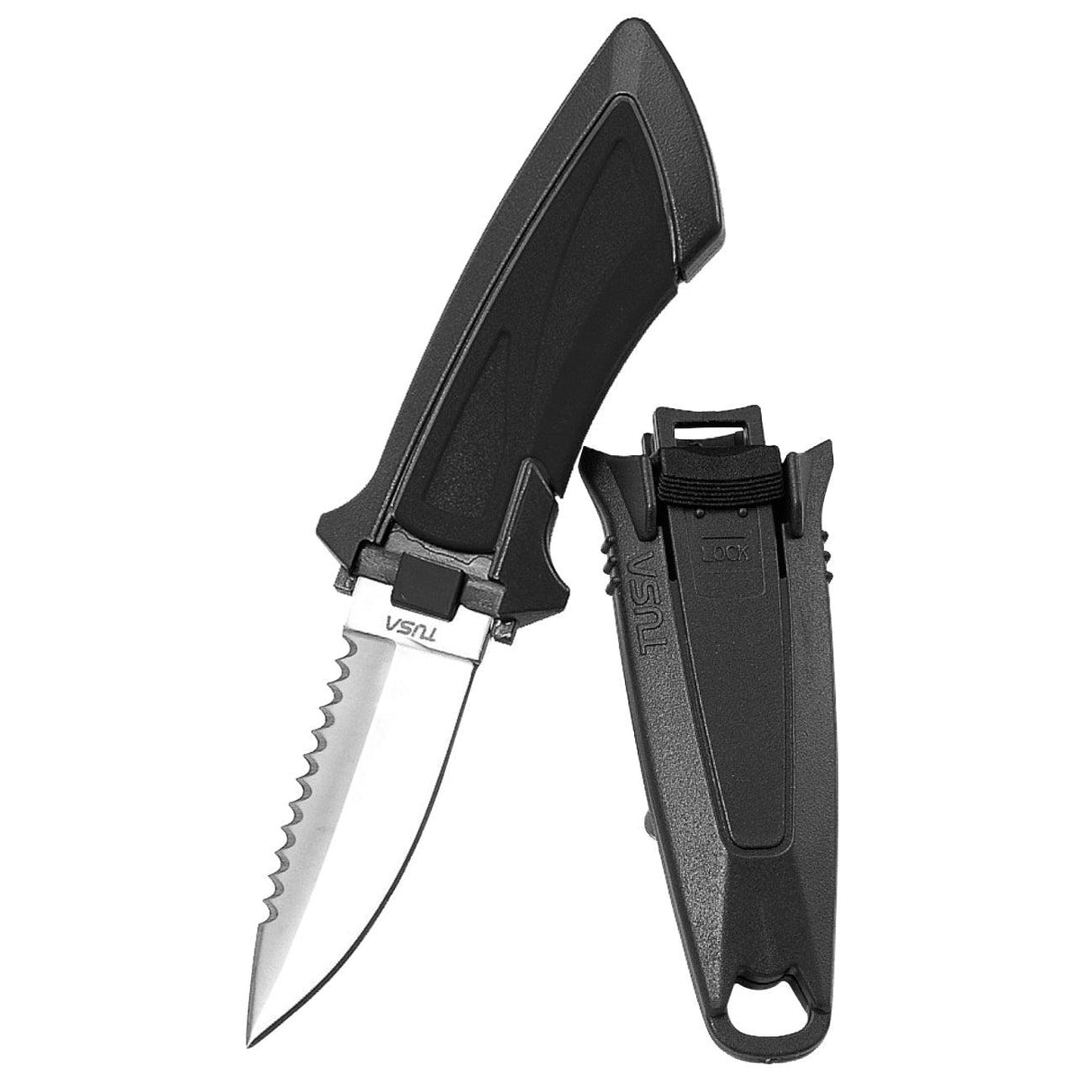 Tusa Lightweight Mini Point Tip Knife-Black