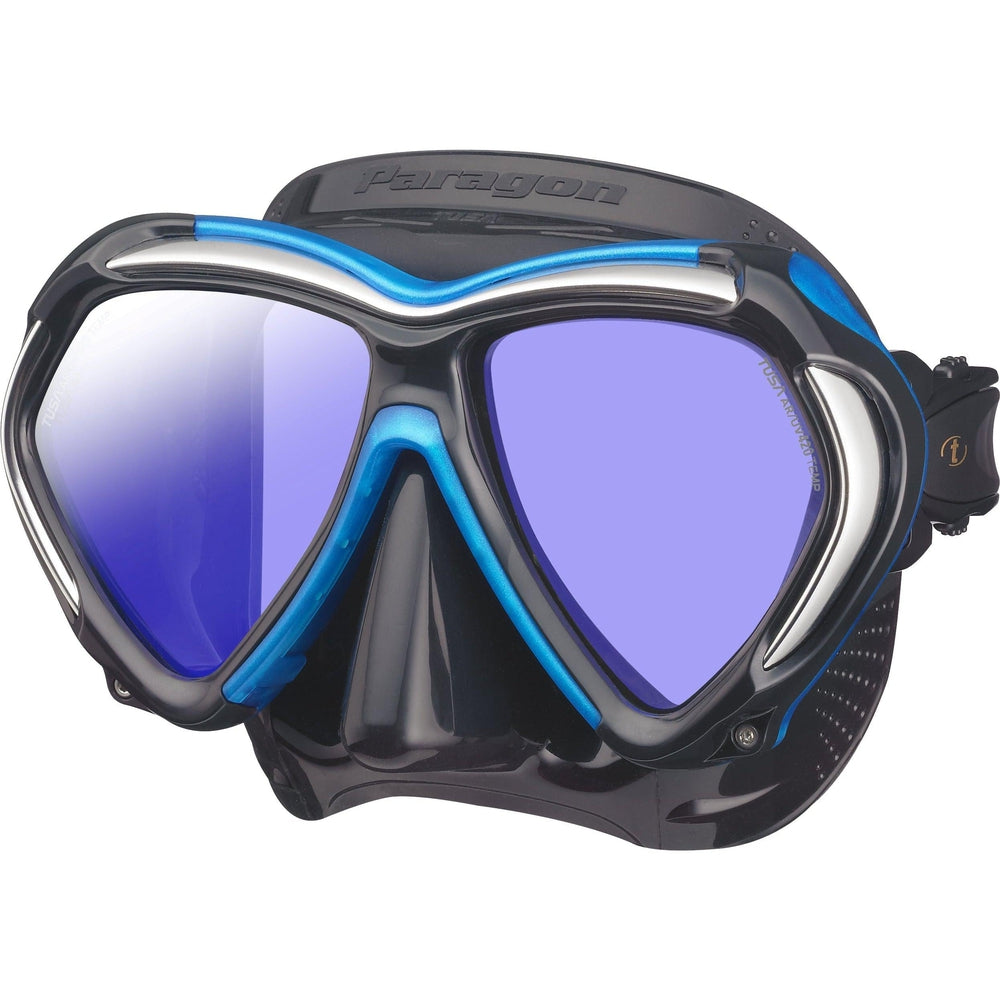 Tusa Paragon Dual Lens Scuba Diving Mask-Fish Tail Blue