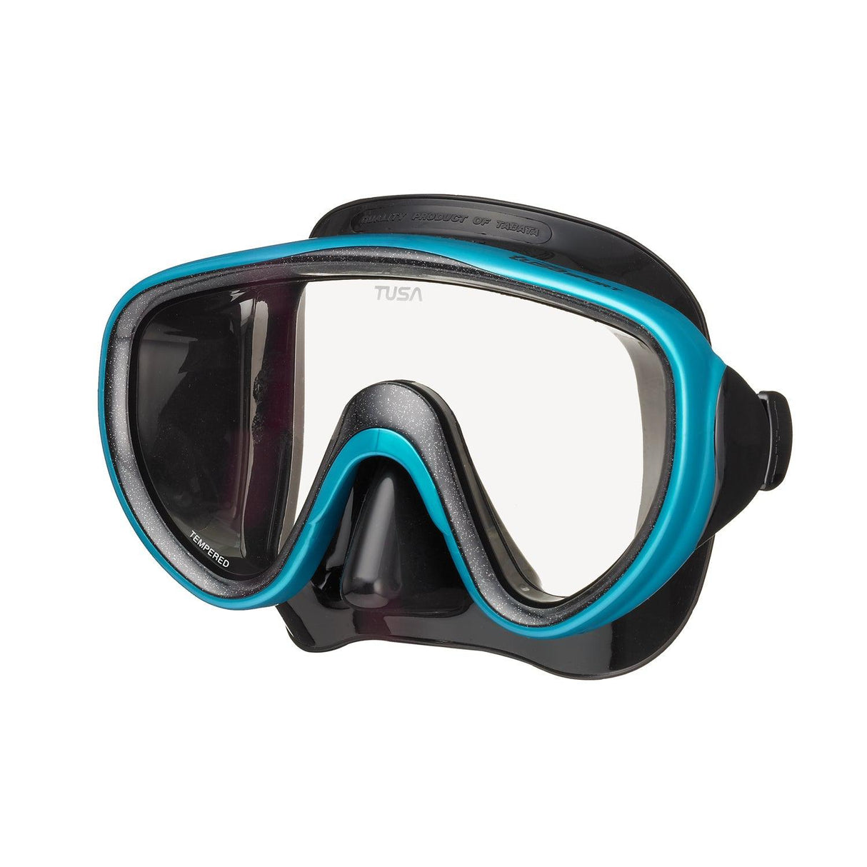 Tusa Serene Single Lens Snorkeling Mask-Black/Ocean Green