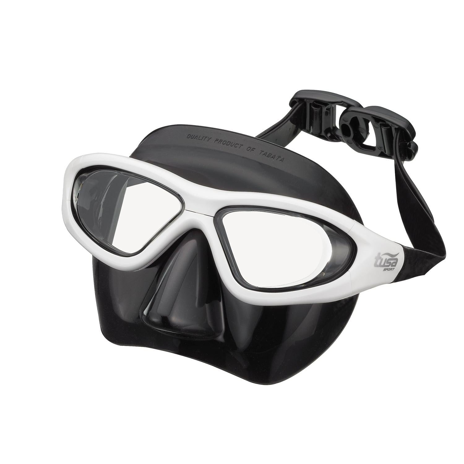 Tusa Sport Freediving Mask-Black/White