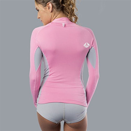 Used Lavacore Lavaskin Womens Scuba Diving Long Sleeve Shirt-Pink/Grey