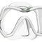 Used Mares One Vision Scuba Diving Snorkeling Mask-White/Silver