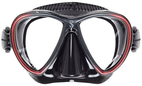 Used Scubapro Synergy 2 Twin Scuba Diving Mask-Black/Red