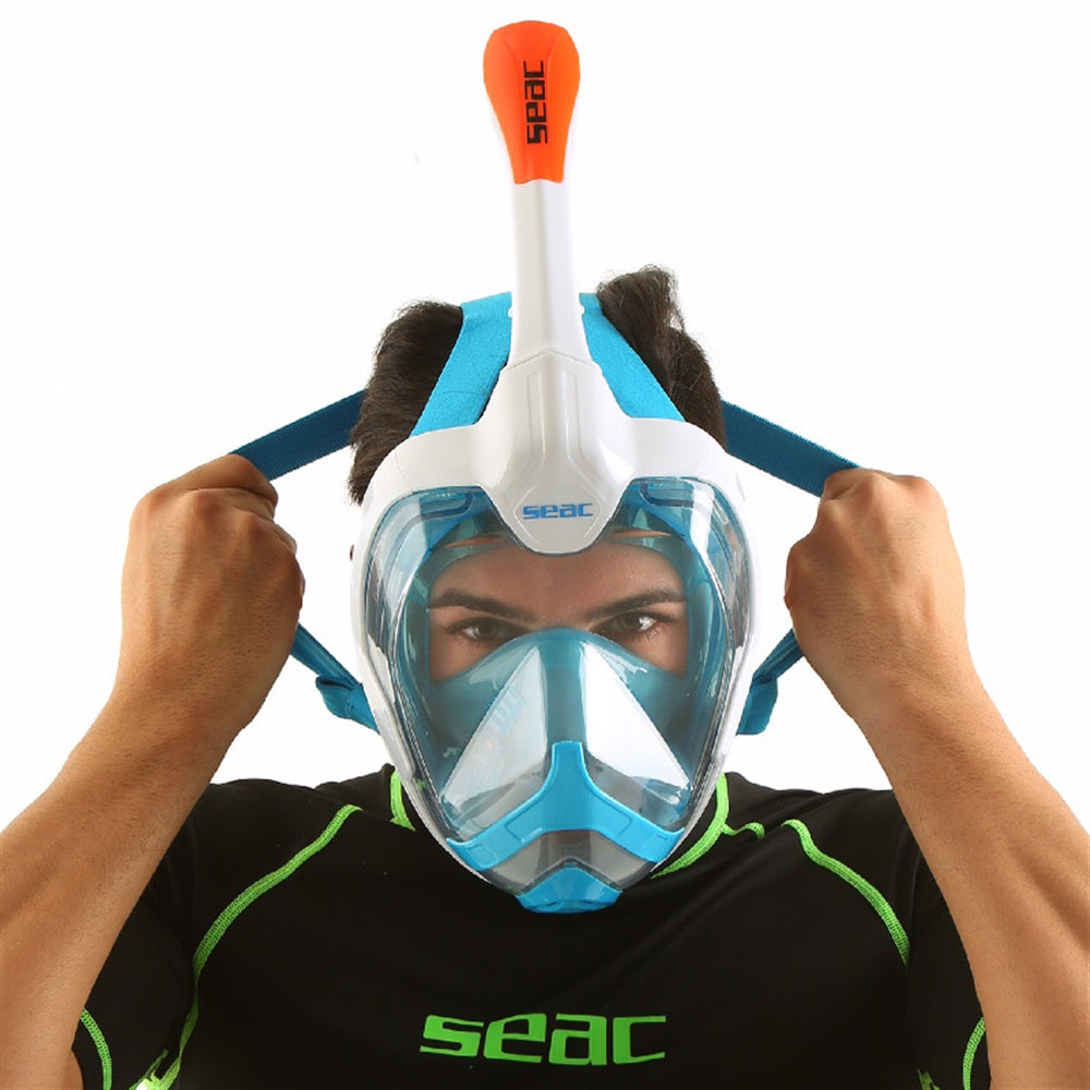 Used Seac Magica Full Face Mask Full Face Mask-White/Blue