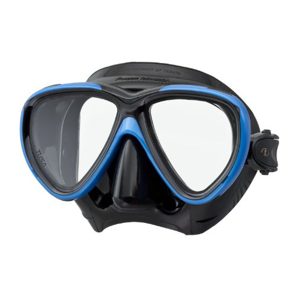 Used Tusa Freedom One Mask-Black/Fish Tail Blue